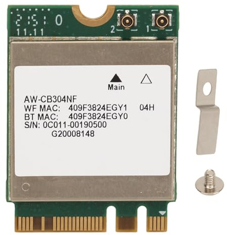 Vikye WiFi 6E Carte sans Fil AX210 NGW5.3 Tri-Bande 5400Mbps Adaptateur Réseau pour Ordinateur Portable pour10 / 11 (64bit) M.2 / NGFF