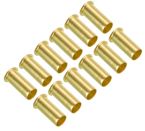PATIKIL 12 Pcs 6mm ID 8mm OD Insertion de Compression en Laiton | Kit D'Accessoires de Raccord de Compression, Support de Tube D'Insertion pour Tuyau D'Air D'Huile D'Eau