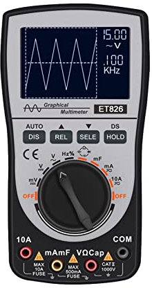 PIGENE Generatore di segnali di Corrente Multimetro for oscilloscopio Digitale Tester di frequenza di Resistenza alla Tensione di Corrente con 4000 conteggi Larghezza di Banda analogica di 20 KHz