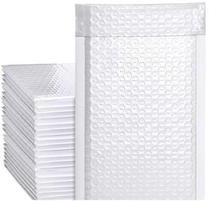 LuftpolsterumschläGe 50 Stück Poly-Blasen gepolsterte Versandumschläge for Versandtaschen, Geschenkverpackungen, selbstklebende Beutel, Luftpolsterpolsterung, schwarz, weiß und rosa Versandtaschen Luf