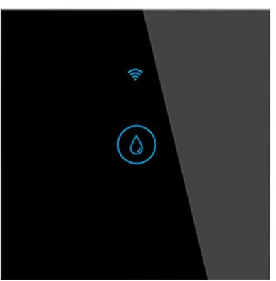 Louttary 40A Tuya Smart Wifi Chauffe- Chaudière Interrupteur Tactile Climatiseur Synchronisation de la Lumière Application Murale Ue pour Home Noir