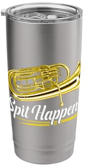 Euphnium Player Spit Valve Oil Marching Band Euphoniumist Stainless Steel Insulated Tumbler