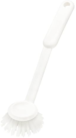 10 Stück Haug Bürsten Haug Bürsten, Spülbürste, rund, weiß, L: 25,5cm, B: 6,5cm, H: 6,5cm
