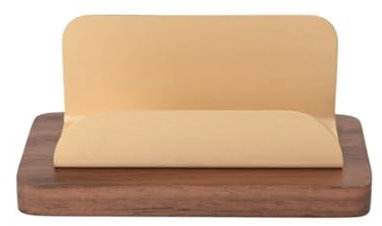 Visitenkartenhalter, Visitenkartenhalter, gebürsteter Desktop-Visitenkartenständer für den Schreibtisch, Visitenkarten-Organizer (Gold, 12 x 6 x 5,5 cm)