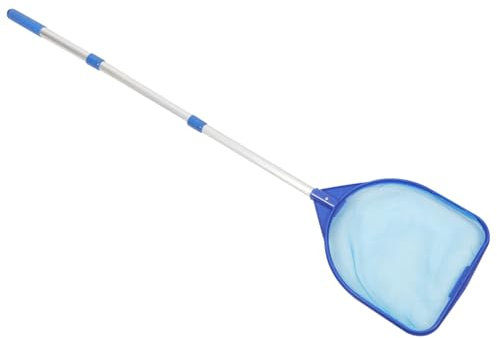 HEMOTON Schwimmbad Reinigungsnetz Teichskimmer Feinmaschig Mit Teleskopstiel Robustes Poolzubehör Für Oberirdische Eingelassene Becken Fischschonend Leicht
