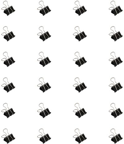 KEXIAO Clip plegable de acero inoxidable, 24 unidades, clip de cola larga, abrazadera de papel resistente para bolsas de alimentos, archivos fotográficos, recibos y tablas de dibujo