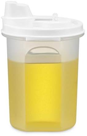 SIGNORA WARE Dispenser per olio e aceto, bottiglie per salsa di aceto balsamico, salsa di soia, bottiglie per condimenti per insalata con beccuccio facile da versare, contenitori ermetici e a tenuta