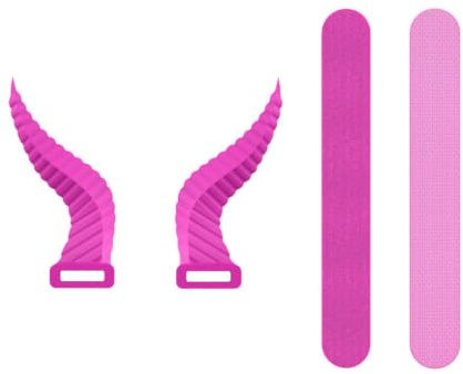 WHAMVOX 1pair Silicone Demon Horns Headphone Attachments for Gaming Headsets Cool Ox Horn Design Fit Fun Cosplay Props for Gamers Parties and Camping Accessories