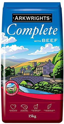 2 x Arkwrights Complete Dry Dog Food Beef, 15 kg