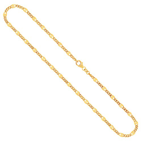 EDELIND Goldkette, Panzerstegkette Gelbgold 333/8 K, Länge 70 cm, Breite 3.1 mm, Gewicht ca. 6.7 g., NEU