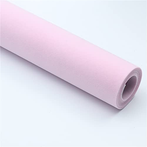 HARICSET Bastelfilz Selbstklebend 150 cm Breit Kinder Vliesstoff Stoff Filzplatten zum Filzuntersetzer Basteln Nähen DIY Patchwork(Size:1.5 * 0.5m,Color:Rosa)