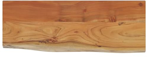 vidaXL Wandregal 50x20x2,5 cm Rechteckig Massivholz Akazie Baumkante