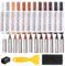 DEWEL wood filler Kit,27 Wood Repair Kit,Wood Furniture Repair Kit,laminate floor repair kit,Cracks,Floor Furniture Repair Scratches,Cracks,Hole for Floor,Table,Door,Cabinet,Christmas Gifts(27PCS)