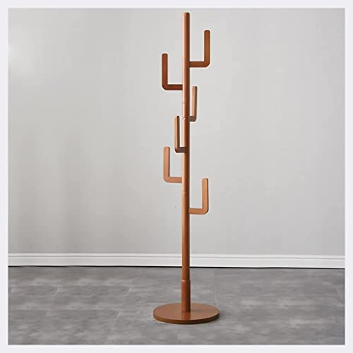 Attaccapanni per Ingresso Appendiabiti A Forma Di Cactus Supporto Per Albero In Legno Massello Autoportante Con 6 Ganci Appendiabiti Regolabile In Altezza Per Vestiti, Cappelli, Sciarpe Attaccapanni d