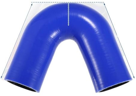 DZSQEGBX Auto Ansaugschlauch 13 Mm ID-80 ​​mm ID Reduzierschlauch Rohrbogen Turbo Wasser Ladeluftkühler Luftansaugrohr 135 Grad Silikon-Winkelschlauch Lufteinlassschlauch(41mm)