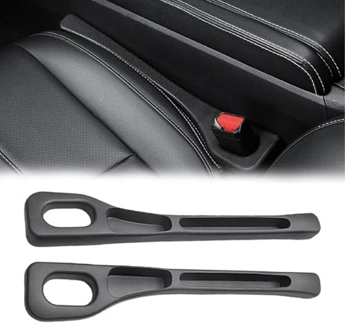 Pddenality 2 Pcs Car Seat Gap Filler,Car Seat Gap Plug Car Gadgets Accessories, Fit Car Fill The Gap Between Seat & Console