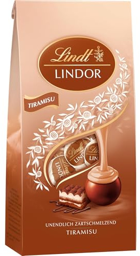 Lindt Schokolade | LINDOR Kugeln Tiramisu, 137g Beutel, Geschenk