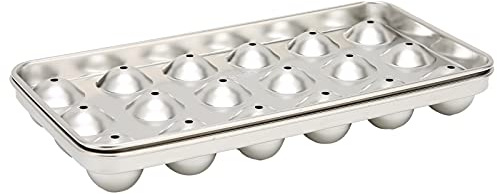 Moule à Glaçons Rond en Acier Inoxydable pour Vin et Boissons – Refroidisseur de Boules Élégant pour Bar, Restaurant et Fêtes