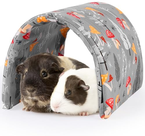 Hedgeink Tunnel per Porcellini d’India e Conigli, Accessorio Lavabile e Pieghevole, Rifugio e Nascondiglio per Chinchilla Furetti Criceti