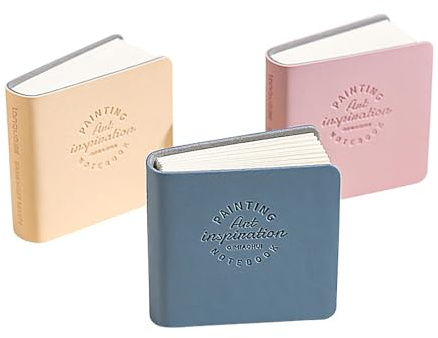 Nybhyjka 3 Paquete 5cm Textura Sketchbook De Acuarela, Cuaderno De Bocetos Portátiles De Textura Dura, Cuaderno De Negocios, Pequeño Libro De Acuarela De Viaje, Cuaderno De Bocetos