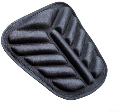 GLFLOW Cojín de asiento de motocicleta transpirable, almohadilla de gel para asiento de motocicleta, alivio de presión, antideslizante, para viajes largos (parte trasera)