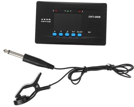 Guzheng Stimmgerät Jmt-600b 1 Satz, 3-in-1 Stimm und Metronomgerät | Schwarzes Abs Gehäuse mit Metall, Lcd Display mit Hohem Kontrast, für Guzheng Spieler