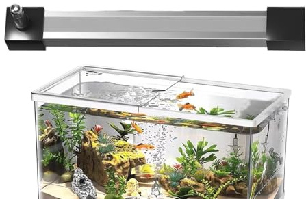 Luftbubblare för akvarium, tyst aluminiumlegering självsugande remsdiffusor, akvariebubblare - för söt- och saltvatten, hydroponik, akvarium, vardagsrum, trädgård,