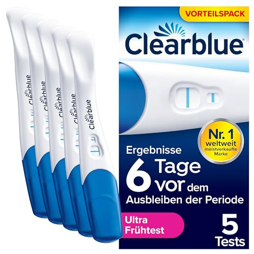Clearblue Schwangerschaftstest, Ultra Frühe Erkennung, Ergebnisse 6 Tage früher, 5 Tests