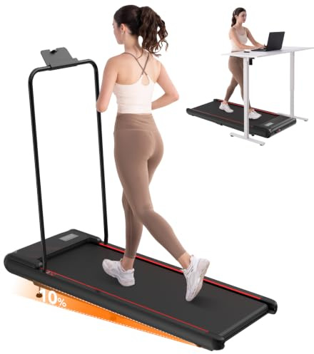 LIKESPORTING Tapis de Course, 1–6 km/h, Inclinaison 3 Niveaux 10%,100 kg