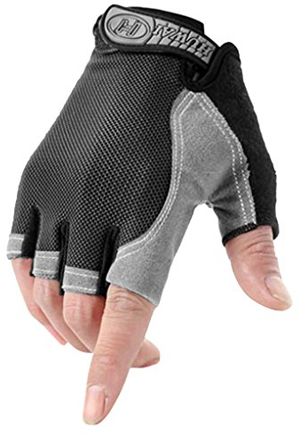 YSXY Unisex Fingerlose Handschuhe Sport Halbfinger Handschuhe Fäustlinge Fahrradhandschuhe,atmungsaktiv,Anti-rutsch für Angeln, Radfahren, Jagd, Reiten, Motorrad und Fitness für Herren Damen