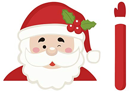Christmas Rear Window Wiper Stickers Christmas Car Sticker Car Wiper Decal Santa Claus Wiper Decal Cute Windshield Sticker for Christmas Decorations for Vehicle Rear Wipers