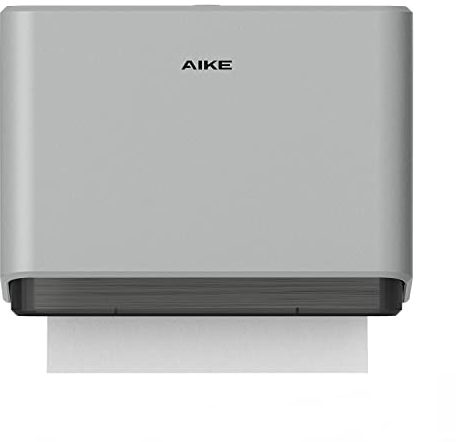 AIKE Dispenser Carta Asciugamani da Parete,per H2 & Z-Fold Carta Piegata di Dimensioni 25,3 x 8 cm o Inferiori,Può Contenere 200 Fogli