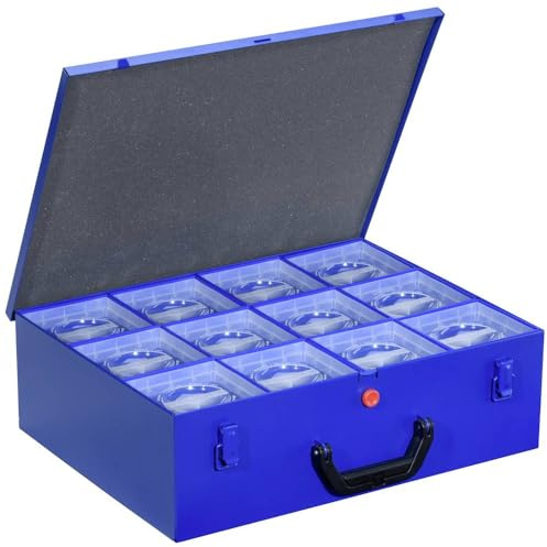 Allit EuroPlus Pro M44XH-12L Sortimentskoffer (L x B x H) 440 x 370 x 135mm Anzahl Fächer: 12 1 pc(s), Blau