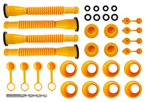 Ölkannen-Düsenersatz, versiegelte Öltankdüse, Ölkannenauslauf-Ersatz-Set, flexible Ausgießdüse für die meisten 1/2/5/10 Gallonen Ölkannen