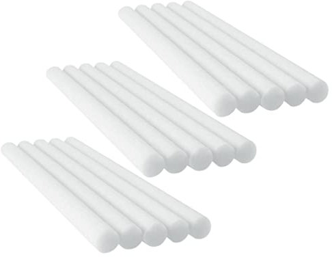 Duftstäbchen aus Fasern 15 Stück Baumwolle Schnell Absorbierend Weiß