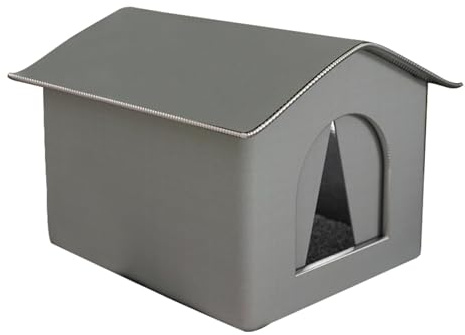 Katzenhütte - Katzenhütte für draußen, wasserdichte Katzenhütte | Faltbare warme Höhle für Haustiere, regenfeste Hundehütte für den Winter
