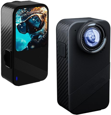Telecamera Di Movimento Anti-shake, Telecamera Subacquea 4K 60FPS, Registratore Di Guida All'aperto, Grandangolo Super 170 °, Fotocamera HD Impermeabile In Metallo Nudo, Touch Screen IPS Da 1,5 Pollic