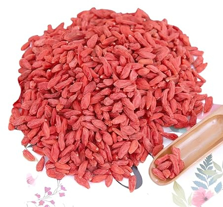 Tisana Al Frutto Di Bacca Di Goji Bevanda Profumata Cinese Nutre Fegato E Reni Goqi Migliora La Vista Frutta Secca E Candita per Cucinare Zuppe Dieta Alimentare Verde (500g)