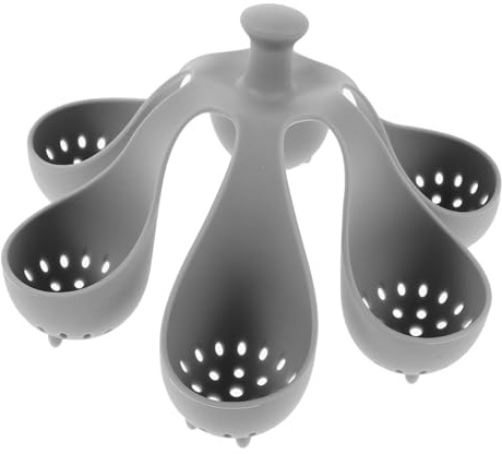 Silicone Egg Steamer Rack 6 Hole Heat Resistant Kitchen Tool | Fruits and Eggs, Multifunctional Home Use, Silicone Build, Compact Holder Design