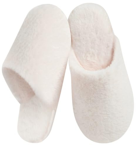 Donpapa Chaussons Femme Homme Chaudes Hiver Fourrés en Mousse à Mémoire Peluche Confortables Pantoufles Antidérapant