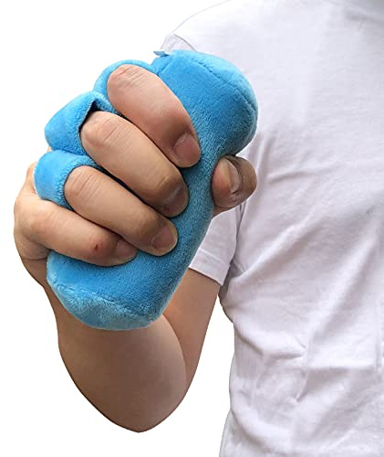 Palm Grip - Cuscino per contrattura delle dita con separatore per le dita, per contratture, terapia a cono per le mani per prevenire la rottura della pelle