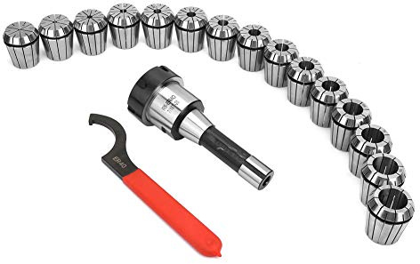 RASTKY ER40 Collet Set - 15Pcs ER40 Collets & Shank Holder Milling Machines, High Clamping Tooling