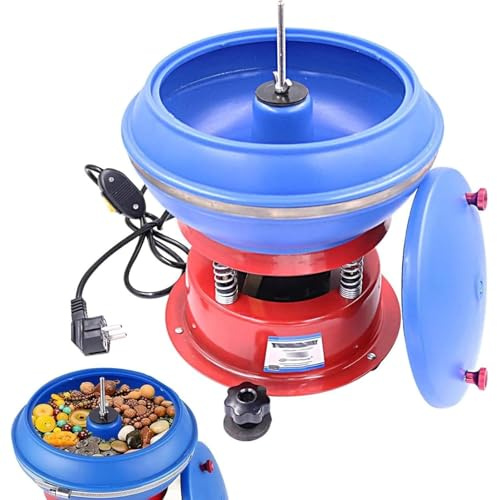 Lucidatrice vibrante per tumbler – Kit professionale per macinare e lucidare accessori per gioielli, capacità 3,5 l