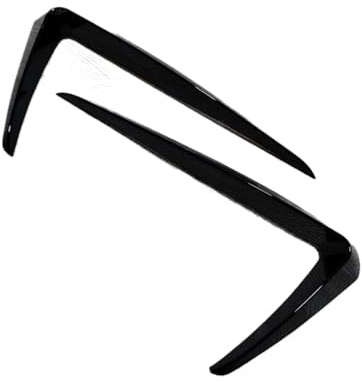 Splitter Glänzend Schwarz Frontstoßstange Seite Air Vent Ansaugrahmen Grille Splitter Spoiler Canard Lippe Für VW Für Golf 7 MK7 Für GTI Für GTD Frontspoiler