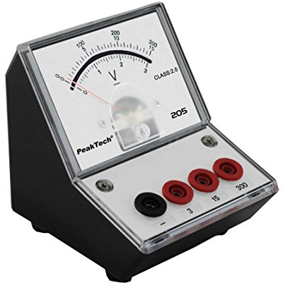 PeakTech 205-07 - Spannungsmessgerät Voltmeter Analog 3V 15V 300V DC