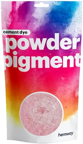 Hemway Cement Powder Pigment Dye Metallic Rose Gold 50g | Concrete Colour Powder Toner for Cement, Mortar, Plaster, Premium Colour Enhancement