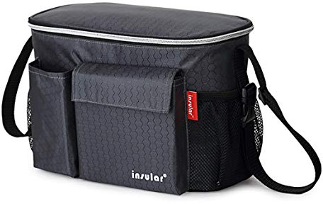 YaToo Kinderwagen Organizer Große Kapazität Babytasche Universale Baby Kinderwagentasche Wasserdichte Isolationsinnenschicht