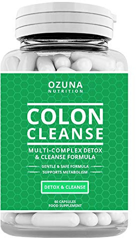 Natural Colon Cleanse Detox Capsules – High Strength Multi-Complex for Bowel Cleanse, Constipation Relief, and Reduced Bloating | Supports Digestion & Metabolism | One Month Supply