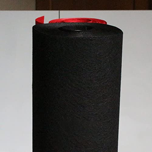 Yimihua Schwarz Filz Stoff 85 cm breit Filzstoff Bastelfilz Farbig Filz Blätter Vliesstoff Kinder DIY Zubehör zum Handwerk Nähen Projekte 1mm Thick(Size:85 * 200cm)