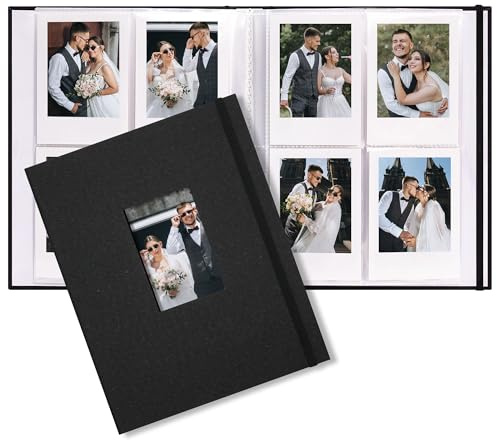 Vienrose Mini Polaroid Photo Album 208 Photos 2x3 Inch Black 1 PACK